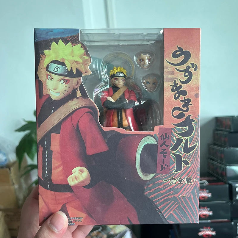 Anime Uzumaki Naruto Figure SHF Fairy Mode Cartoon NARUTO Shippuden 14cm Action Figure Model Joint Movable Toys Birthday Gifts