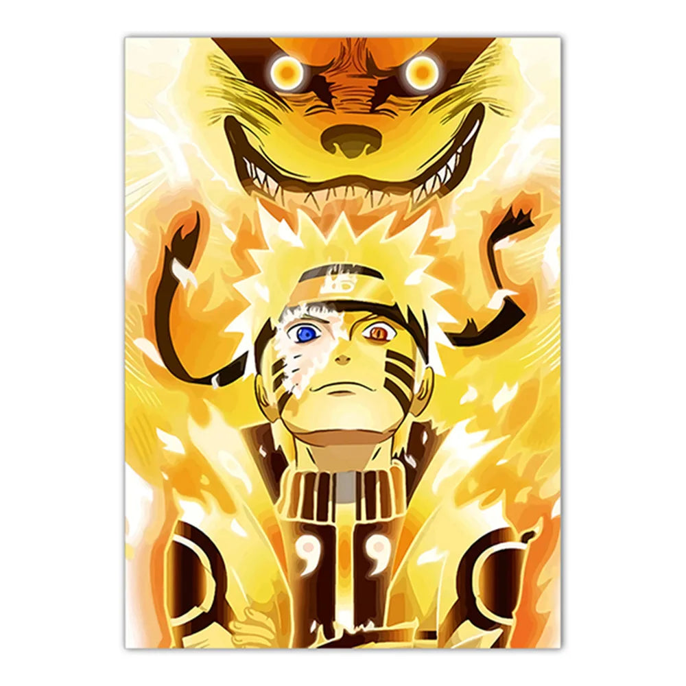 Naruto Poster Japanese Anime Naruto Sasuke HD Decorative Painting Frameless Canvas Painting Home Wall Decoration