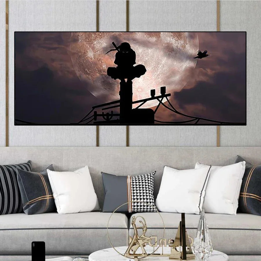 Naruto Family Portrait Decoration Painting Organized By Naruto Sasuke Xiao for Hanging Paintings Kid's Bedroom Bedside Mural