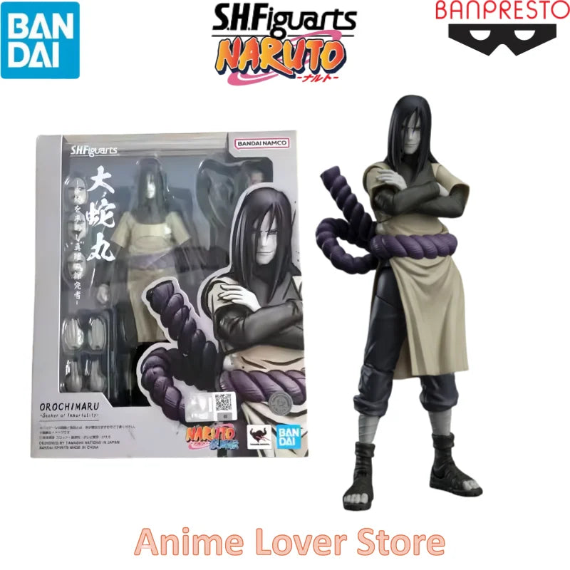 Bandai SHFiguarts SHF Naruto Uzumaki Naruto Uchiha Sasuke Madara Haruno Sakura Hatake Kakashi Jiraiya Orochimaru Anime Figures