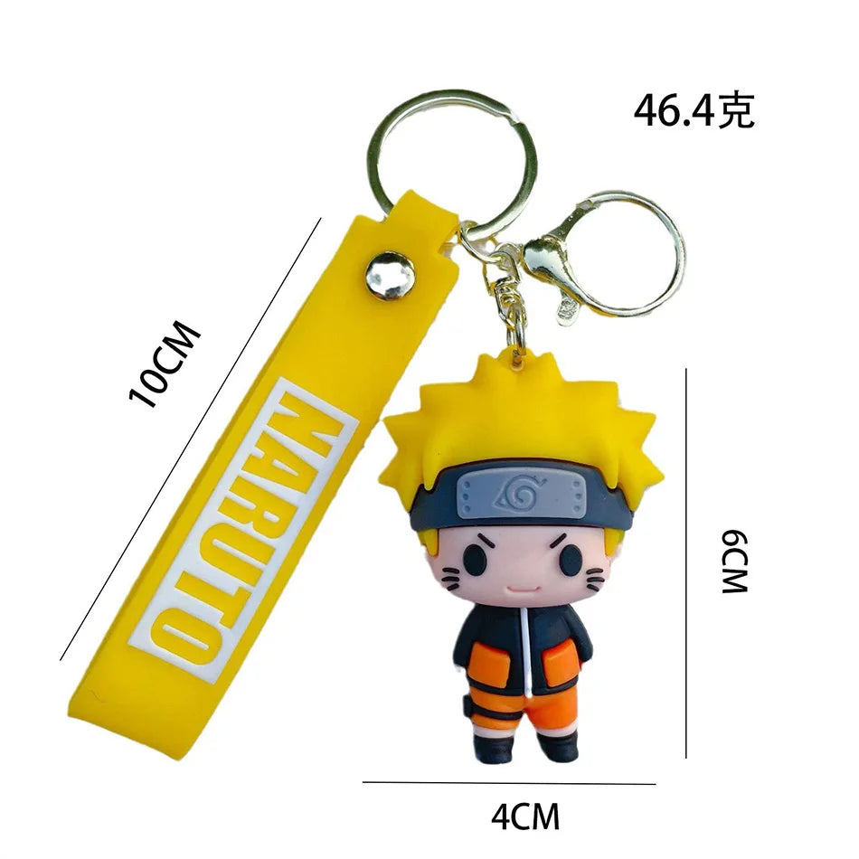 Naruto Cute Doll Pendant Anime Figures Kawaii Uzumaki Q Version Naruto Backpack Keychain Bag Keyring Pendant Birthday Gifts