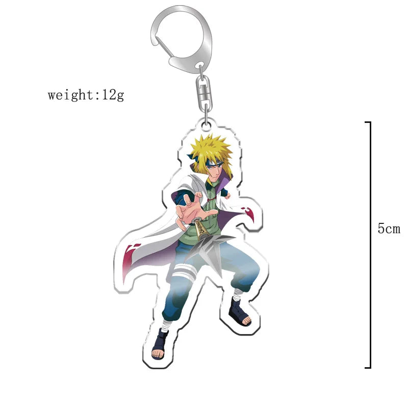 40Style Uzumaki Uchiha Sakura Gaara Obito Itachi Madara Hatake Kakashi Anime Figures Acrylic Keychains Fans Gift