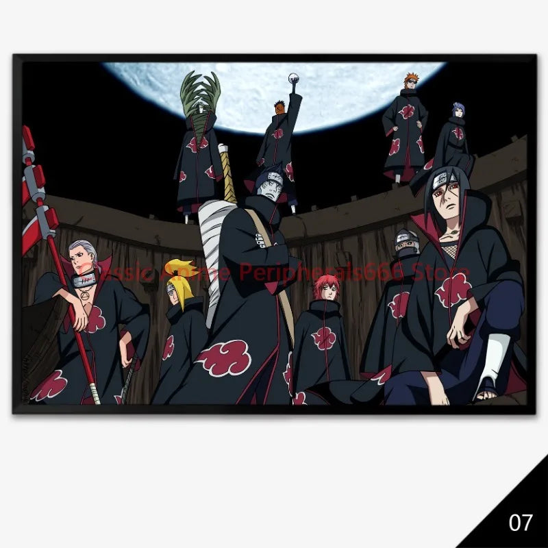 Naruto Hang Up Posters, Family Photos, Decorative Paintings, Naruto Sasuke, Organizes Children's Room Anime, Bedroom Murals, Etc