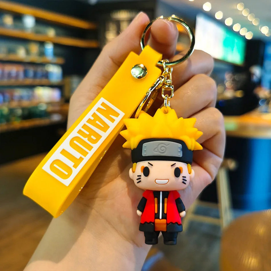 Naruto Cute Doll Pendant Anime Figures Kawaii Uzumaki Q Version Naruto Backpack Keychain Bag Keyring Pendant Birthday Gifts