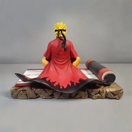 15CM Shippuden Figure Anime Immortal Mode Uzumaki Figure Meditate Gk Statue Collection Figurines Model Gift Toys