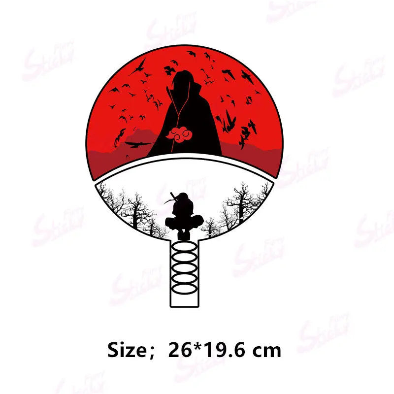 Cool NARUTO Poster Sticker Akatsuki Sasuke Anime Sticker Waterproof Sunscreen Laptop Window Trunk Sticker