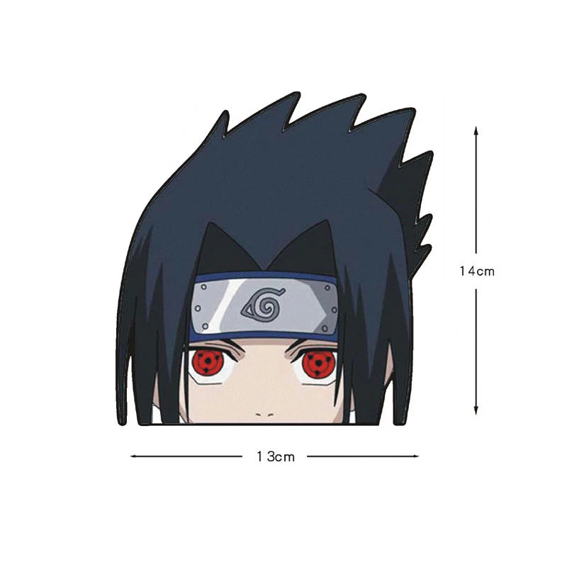 Naruto Peek Sticker Diffuse Sticker Paper Sasuke Car Sticker Waterproof Laptop Window PVC Anime Sticker