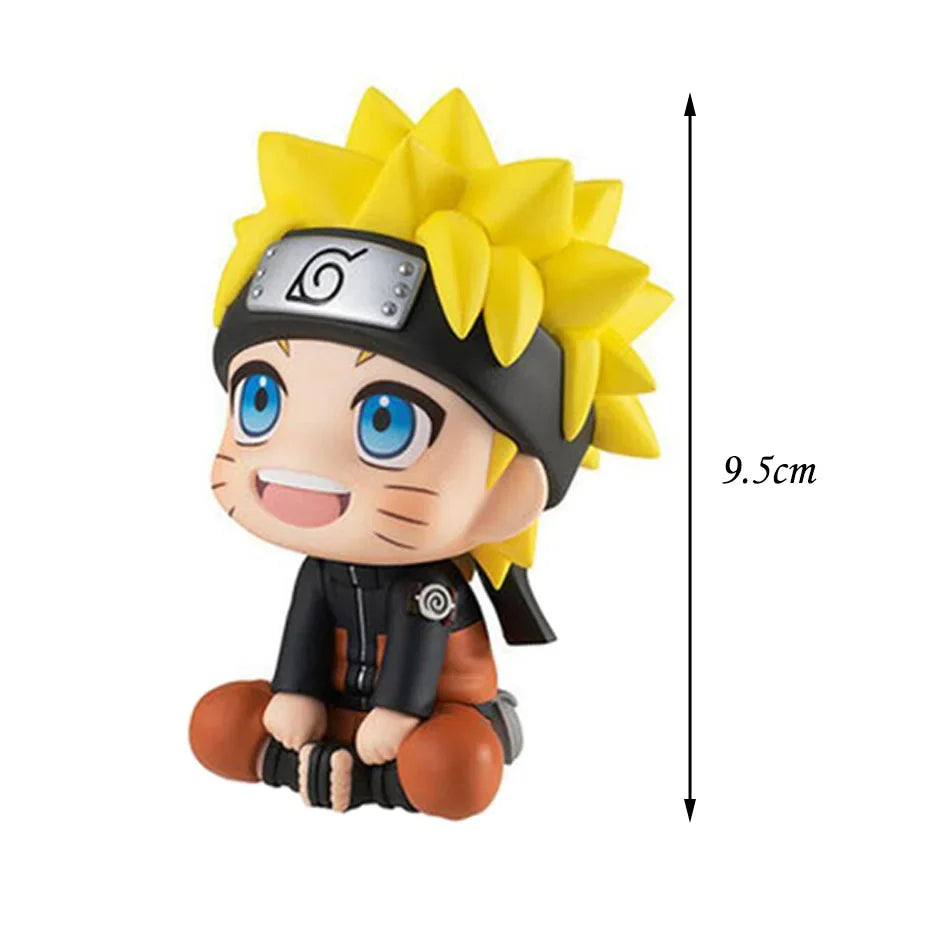 9cm Naruto Anime Figure Kakashi Naruto Action Figure Q Version Kawaii Sasuke Itachi Figurine Car Decoration Collection Model Toy