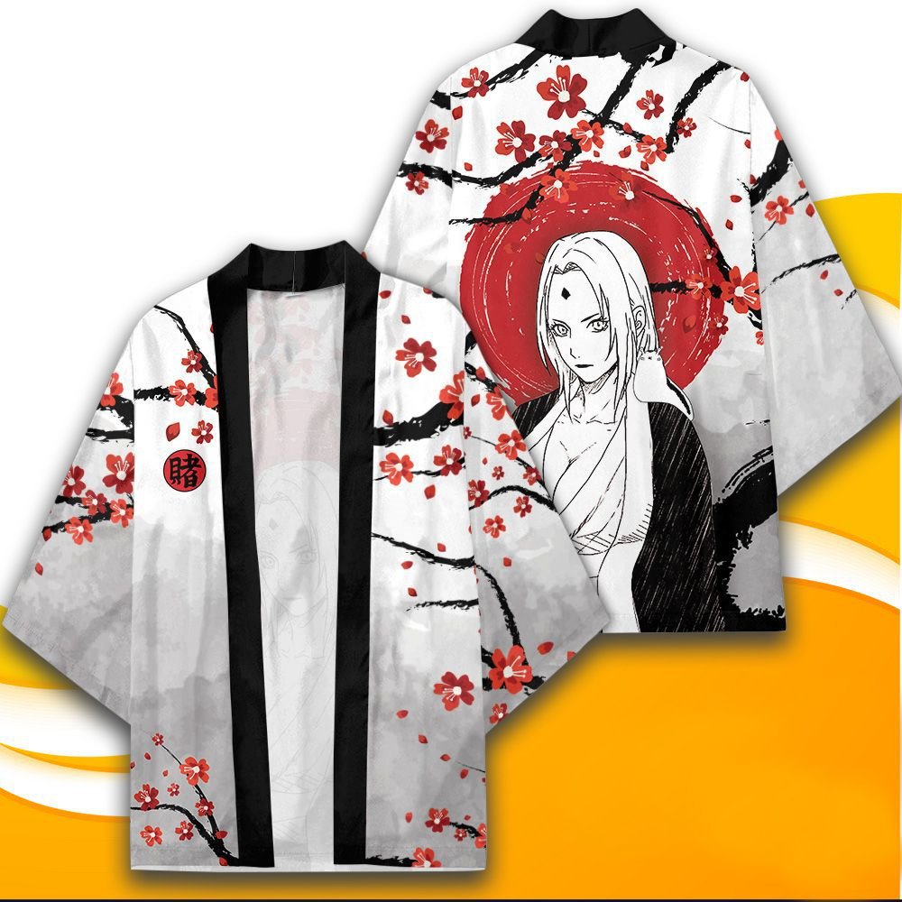 Naruto Anime Peripheral Set Yuori Kimono Jacket Naruto Li Locke Suit Bathrobe Two-Dimensional Cloak Pajamas