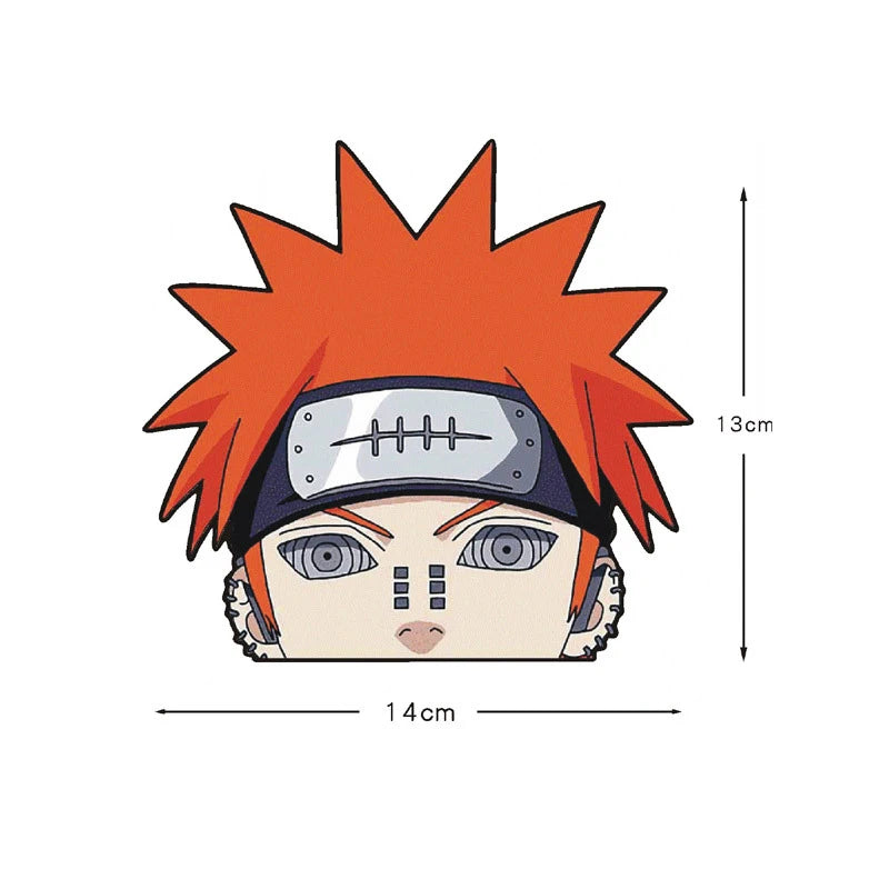 Naruto Peek Sticker Diffuse Sticker Paper Sasuke Car Sticker Waterproof Laptop Window PVC Anime Sticker