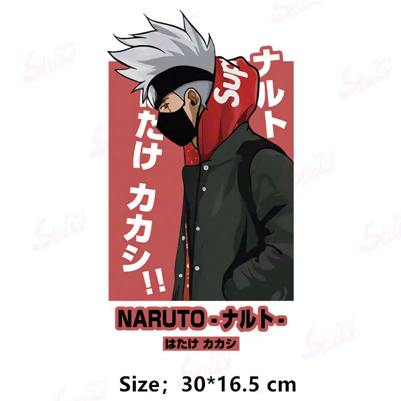 Cool NARUTO Poster Sticker Akatsuki Sasuke Anime Sticker Waterproof Sunscreen Laptop Window Trunk Sticker