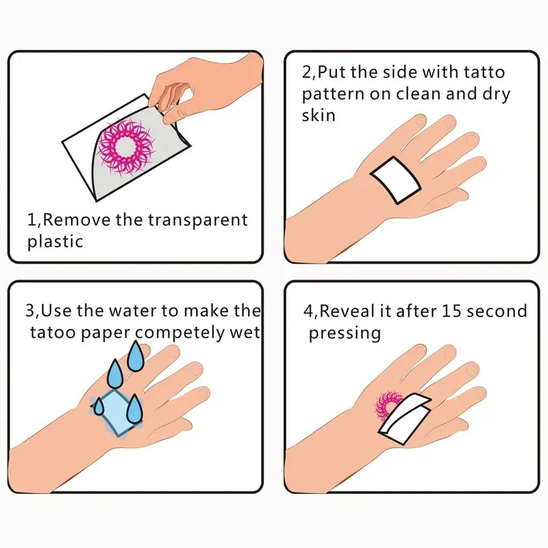 Anime Gaara Big Size Temporary Tattoos Waterproof Art Body Arm Cosplay Cartoon Fake Tatto Sticker