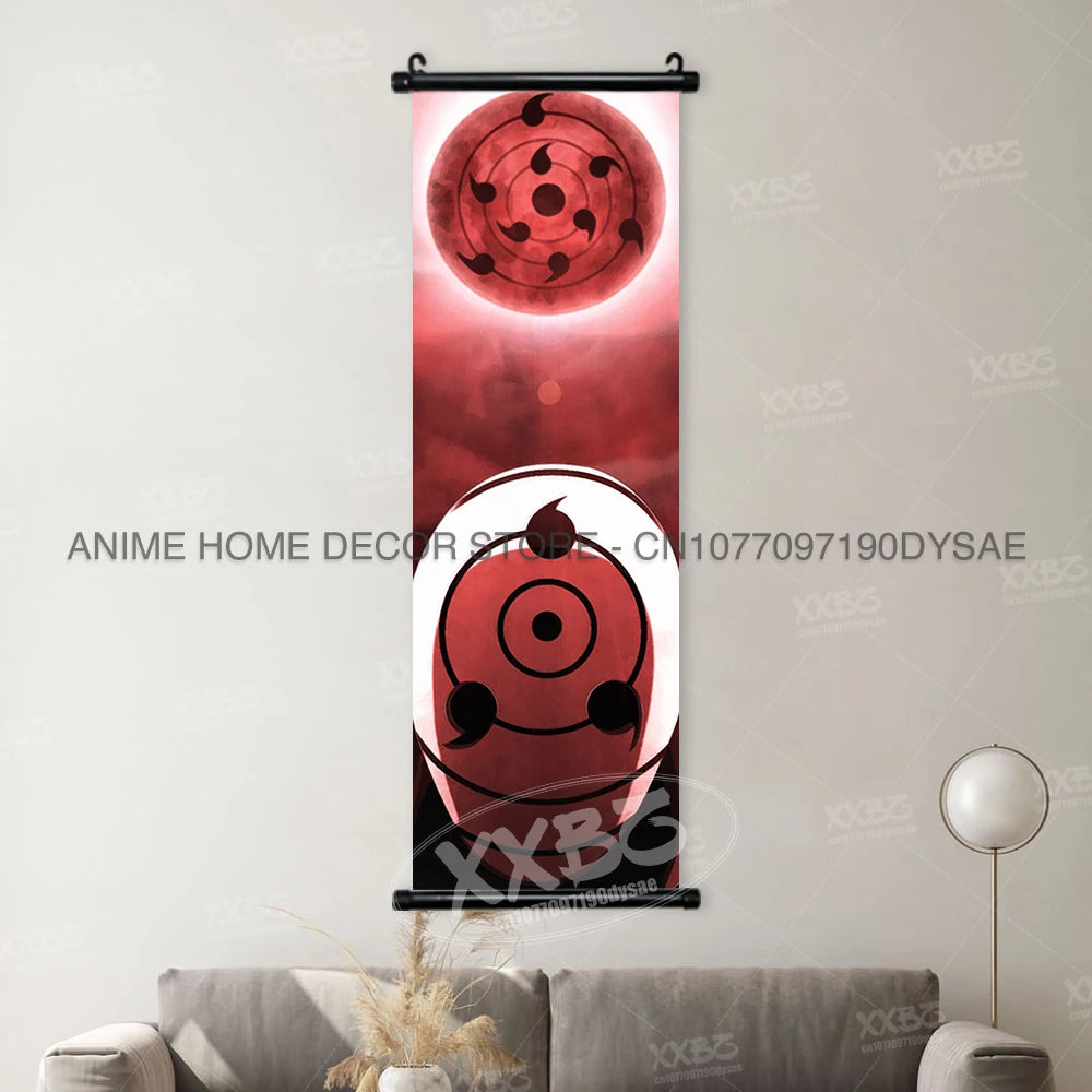 Naruto Posters Scroll Wall Decor Uchiha Itachi Home Pictures Haruno Sakura Anime Hanging Nara Shikamaru Art Paintings Orochimaru