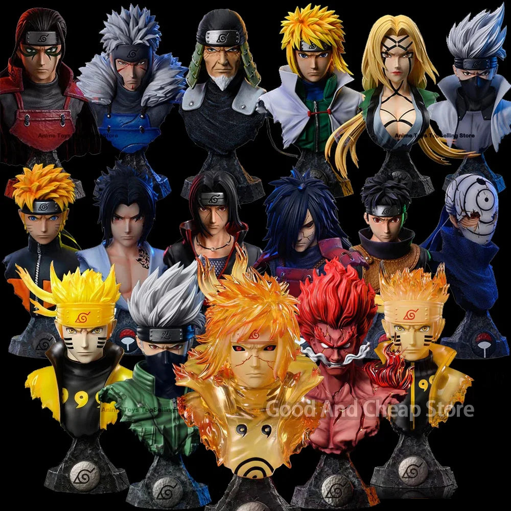 Anime NARUTO Figure GK Modle Toys Uzumaki Naruto Madara Obito Sasuke 1/4 Action Figure Anime Dolls