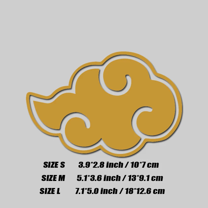 Akatsuki's Auspicious Clouds decal，for anime fans&lovers,creative&funny with high quality for car trucks motorcycles &laptops
