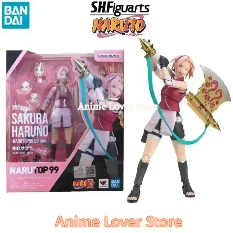 Bandai SHFiguarts SHF Naruto Uzumaki Naruto Uchiha Sasuke Madara Haruno Sakura Hatake Kakashi Jiraiya Orochimaru Anime Figures