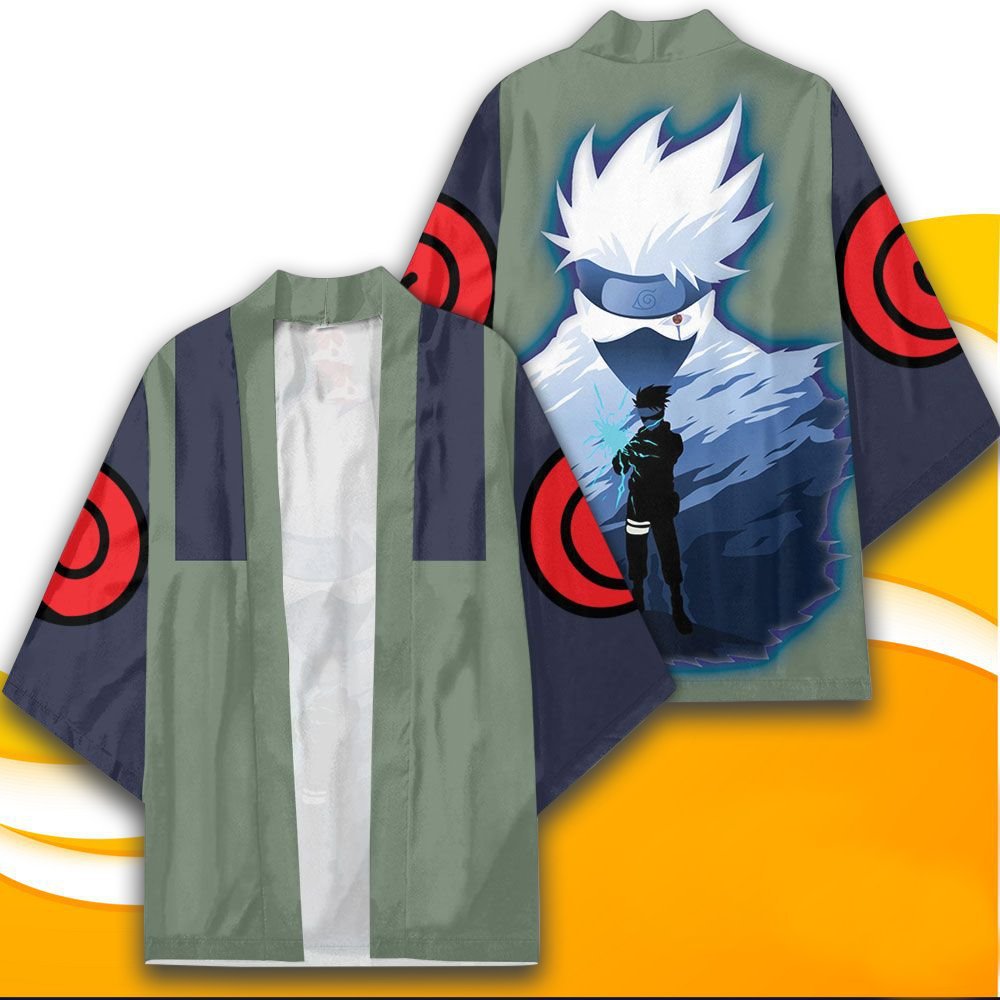 Naruto Anime Peripheral Set Yuori Kimono Jacket Naruto Li Locke Suit Bathrobe Two-Dimensional Cloak Pajamas