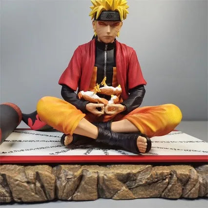 15CM Shippuden Figure Anime Immortal Mode Uzumaki Figure Meditate Gk Statue Collection Figurines Model Gift Toys