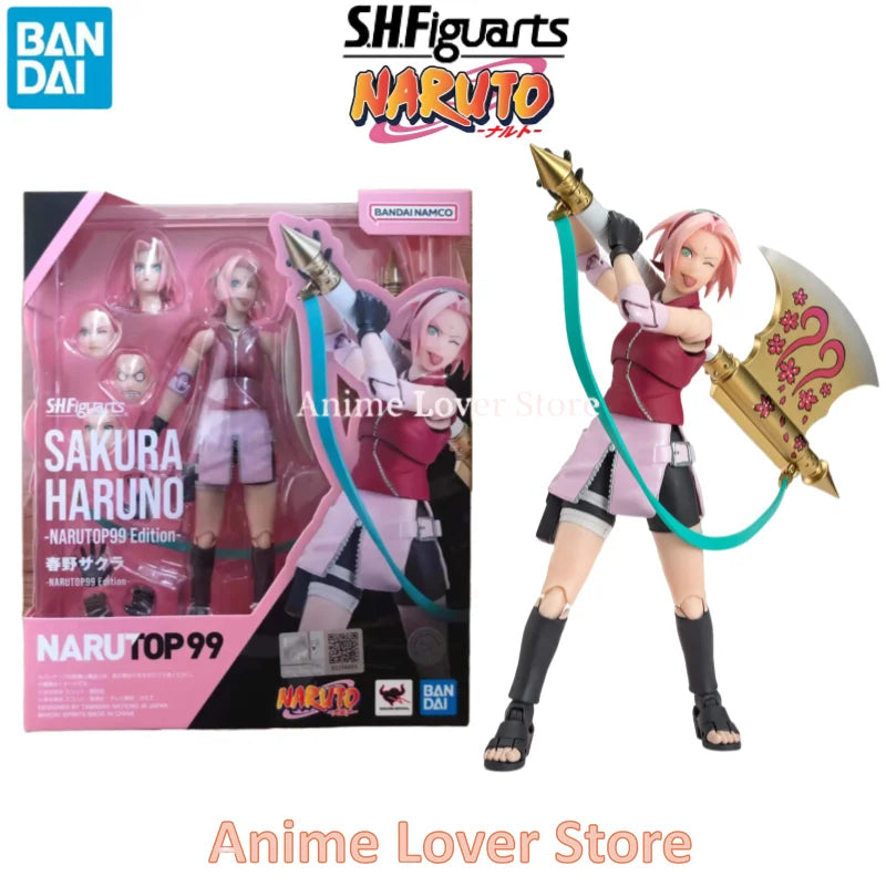 Bandai SHFiguarts SHF Naruto Uzumaki Naruto Uchiha Sasuke Madara Haruno Sakura Hatake Kakashi Jiraiya Orochimaru Anime Figures