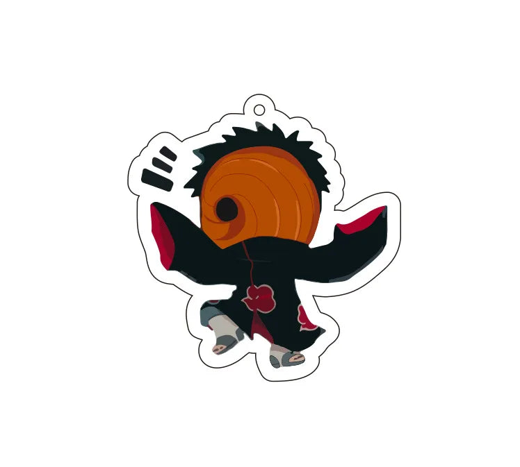 40Style Uzumaki Uchiha Sakura Gaara Obito Itachi Madara Hatake Kakashi Anime Figures Acrylic Keychains Fans Gift