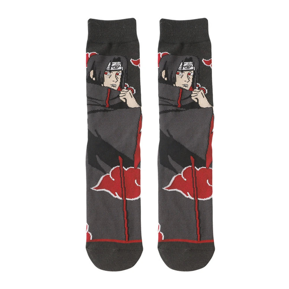 Anime Uzumaki NARUTO Uchiha Sasuke Haruno Sakura Itachi Jiraiya Socks Cosplay Adult Unisex Clothing Sock Accessories Props