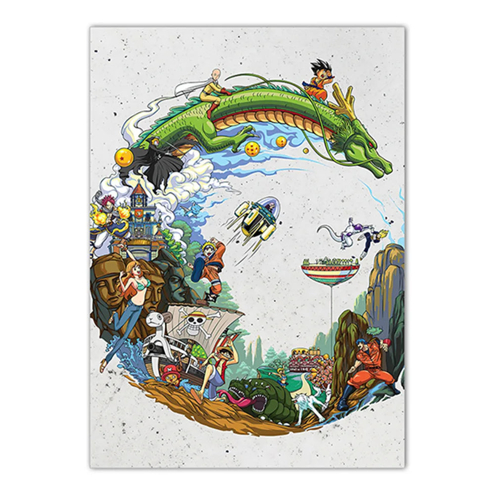 Naruto Poster Japanese Anime Naruto Sasuke HD Decorative Painting Frameless Canvas Painting Home Wall Decoration