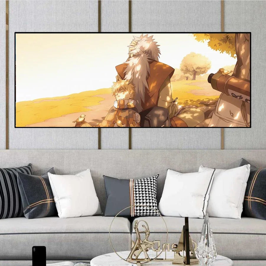 Naruto Family Portrait Decoration Painting Organized By Naruto Sasuke Xiao for Hanging Paintings Kid's Bedroom Bedside Mural
