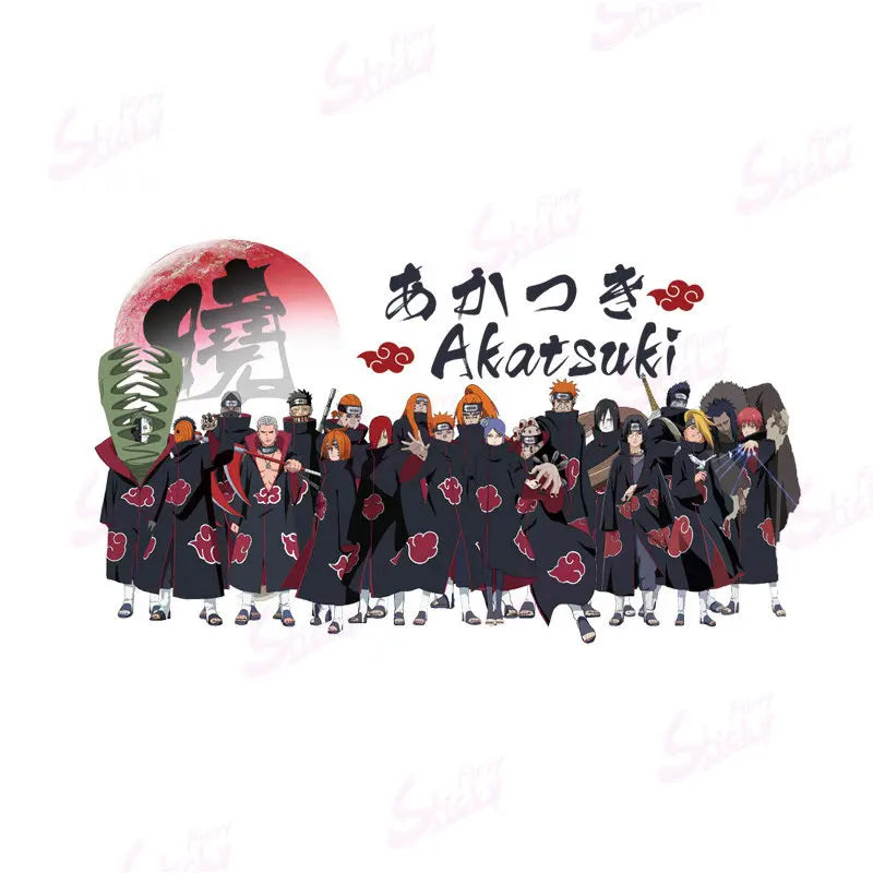 Cool NARUTO Poster Sticker Akatsuki Sasuke Anime Sticker Waterproof Sunscreen Laptop Window Trunk Sticker