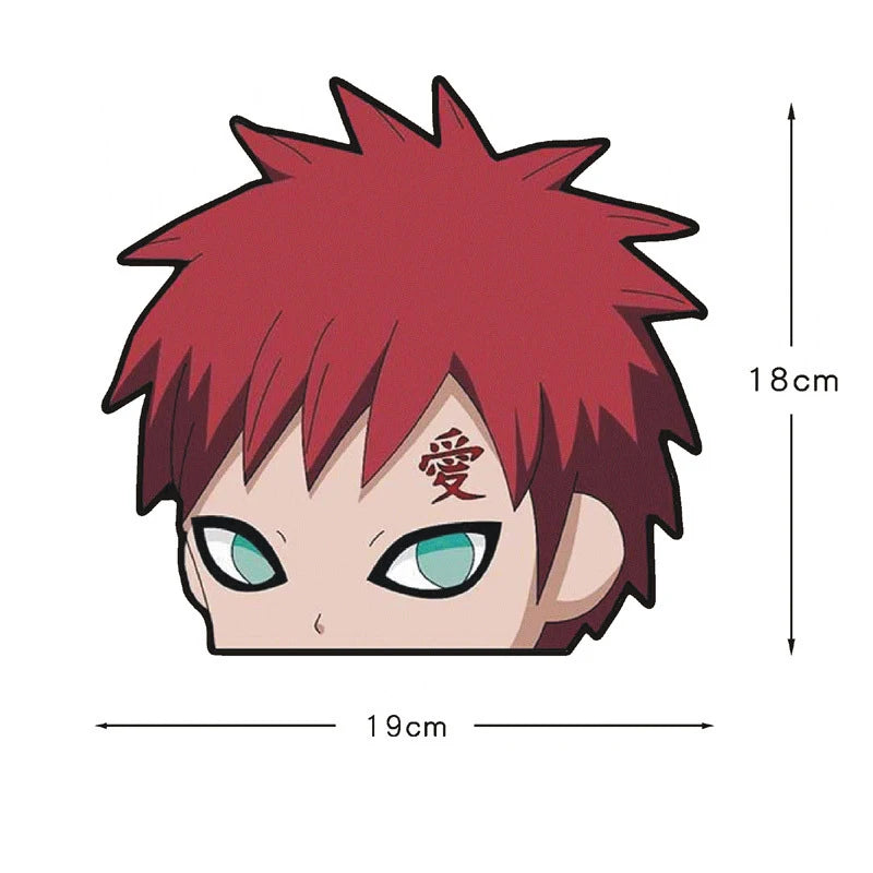 Naruto Peek Sticker Diffuse Sticker Paper Sasuke Car Sticker Waterproof Laptop Window PVC Anime Sticker