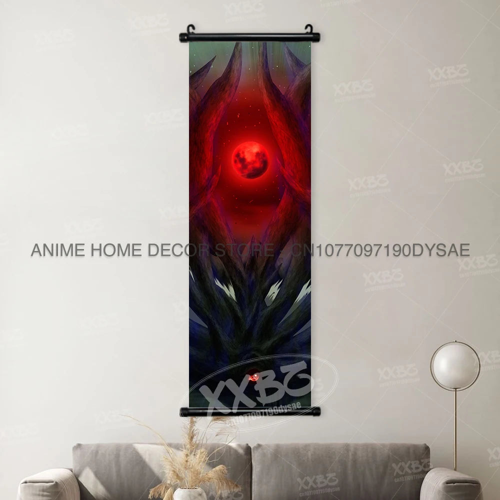 Naruto Posters Scroll Wall Decor Uchiha Itachi Home Pictures Haruno Sakura Anime Hanging Nara Shikamaru Art Paintings Orochimaru