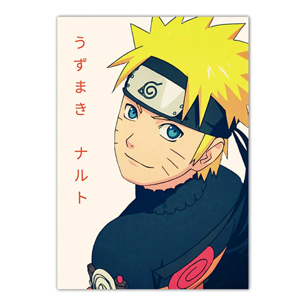 Naruto Poster Japanese Anime Naruto Sasuke HD Decorative Painting Frameless Canvas Painting Home Wall Decoration