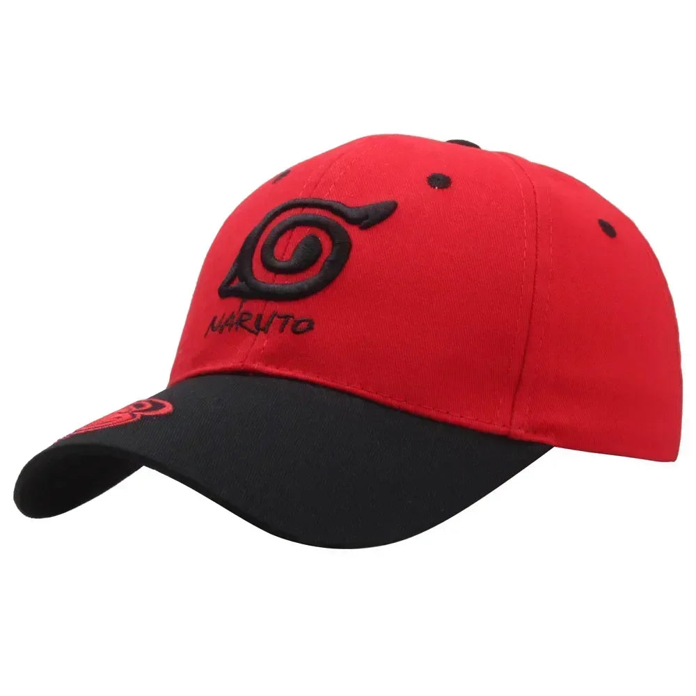 Unisex Embroidered Baseball Hat Adjustable Sun Visor Hat Uzumaki Akatsuki Duck Tongue Anime Cosplay