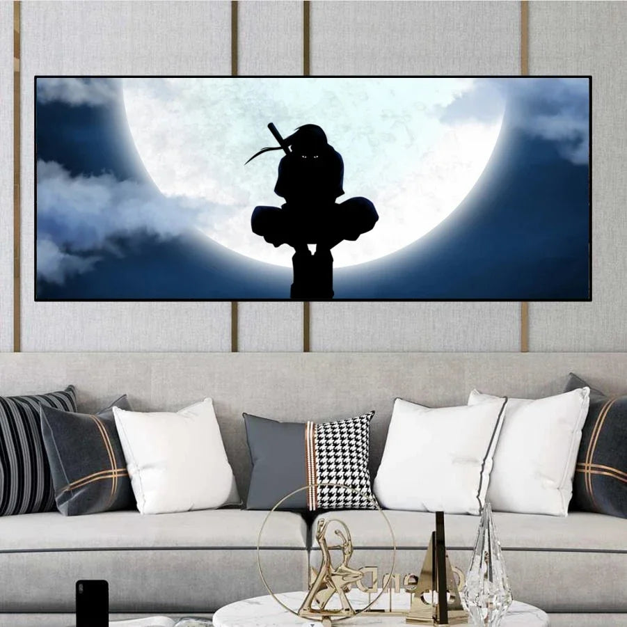 Naruto Family Portrait Decoration Painting Organized By Naruto Sasuke Xiao for Hanging Paintings Kid's Bedroom Bedside Mural