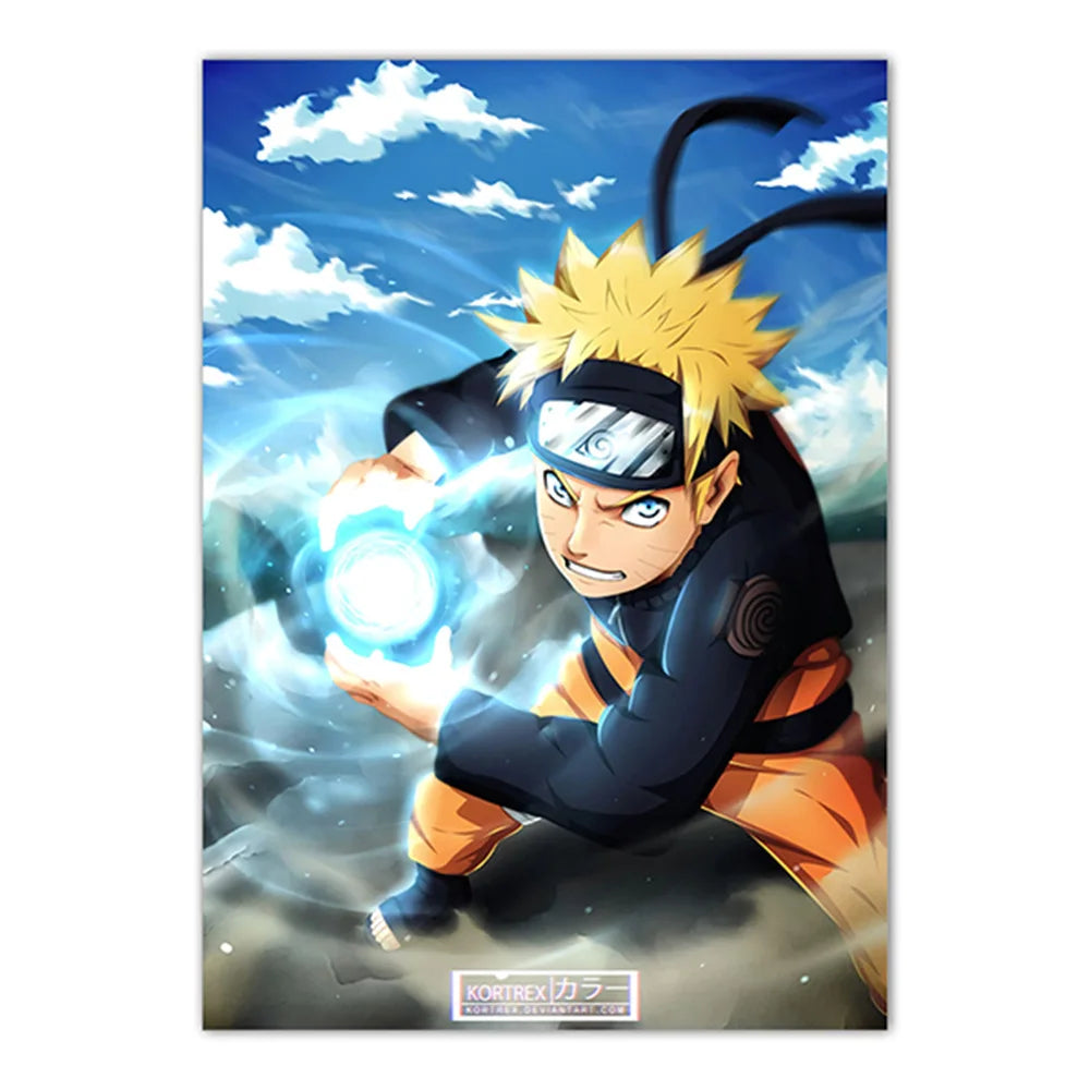 Naruto Poster Japanese Anime Naruto Sasuke HD Decorative Painting Frameless Canvas Painting Home Wall Decoration