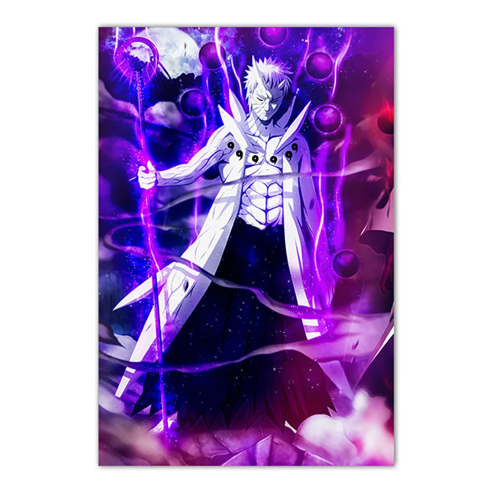 Naruto Poster Japanese Anime Naruto Sasuke HD Decorative Painting Frameless Canvas Painting Home Wall Decoration