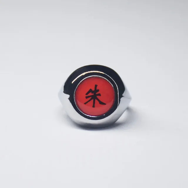 Japanese Anime Cosplay Luminous Ring Akatsuki Ladies Ring Men's Ring Accessories Props Finger Decoration Anillos Akatsuki Itachi