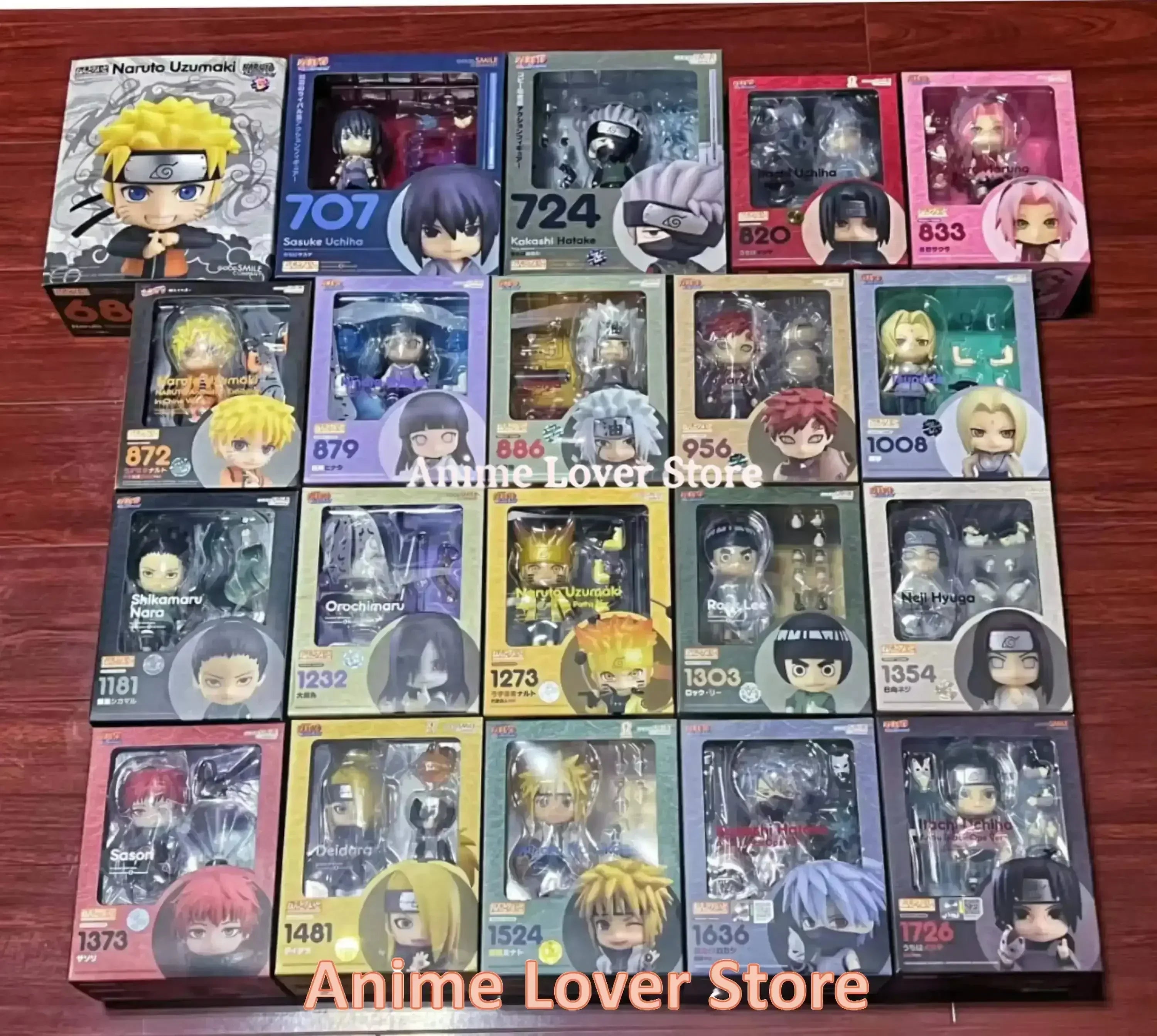 Good Smile Nendoroid  Naruto GSC Gaara Naruto Uzumaki Sasuke Orochimaru Itachi Jiraiya Kakashi Madara Rock Lee Anime Figure Toys