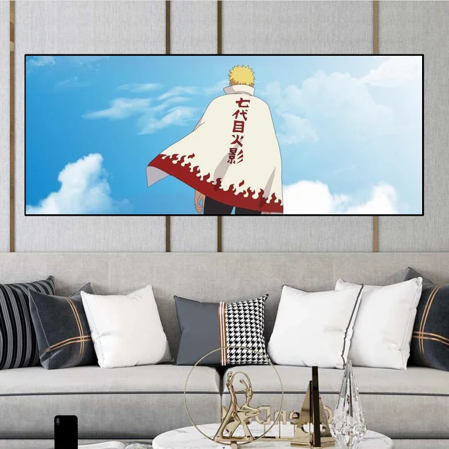 Naruto Family Portrait Decoration Painting Organized By Naruto Sasuke Xiao for Hanging Paintings Kid's Bedroom Bedside Mural