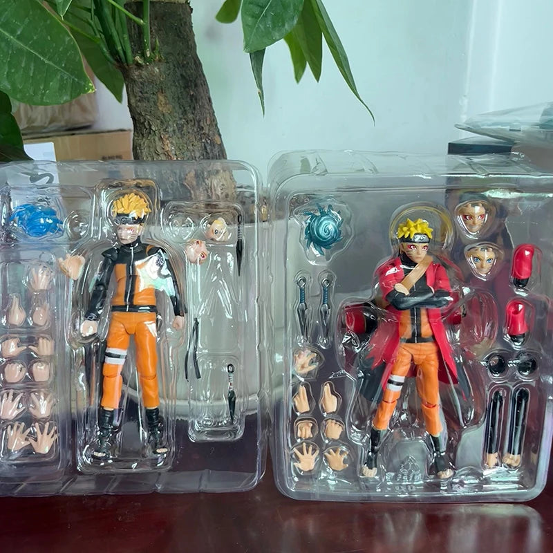 Anime Uzumaki Naruto Figure SHF Fairy Mode Cartoon NARUTO Shippuden 14cm Action Figure Model Joint Movable Toys Birthday Gifts