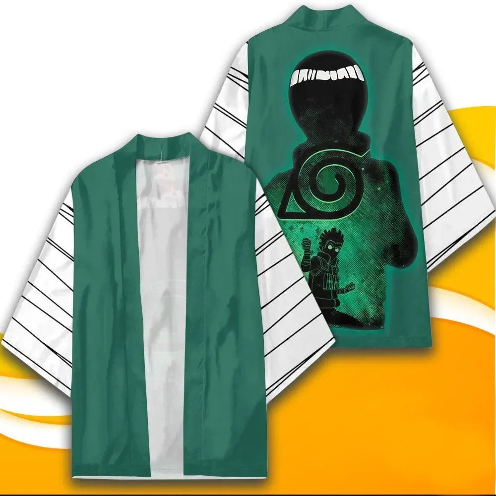 Naruto Anime Peripheral Set Yuori Kimono Jacket Naruto Li Locke Suit Bathrobe Two-Dimensional Cloak Pajamas