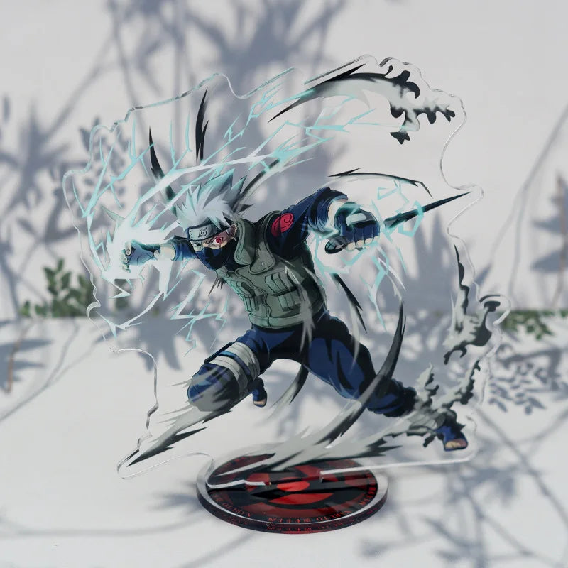 41Style Acrylic Stand Figure Hatake Kakashi Uzumaki Uchiha Sasuke Haruno Sakura Orochimaru Gaara 3D Model For Kid