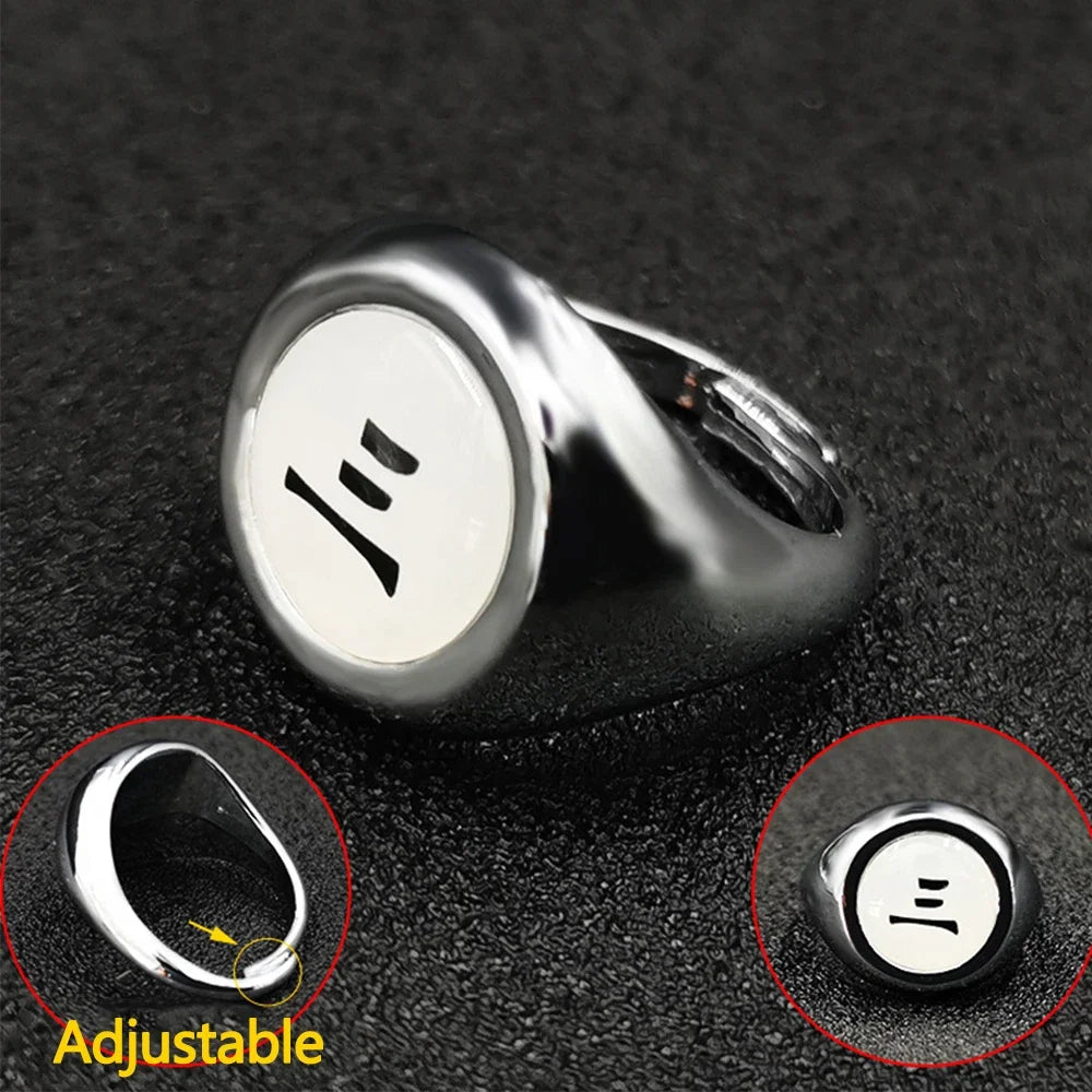 Bandai Naruto Akatsuki Rings Headbands Anime Figure Itachi Cosplay Ring Accessories Props Jewerly Christmas Party Gifts