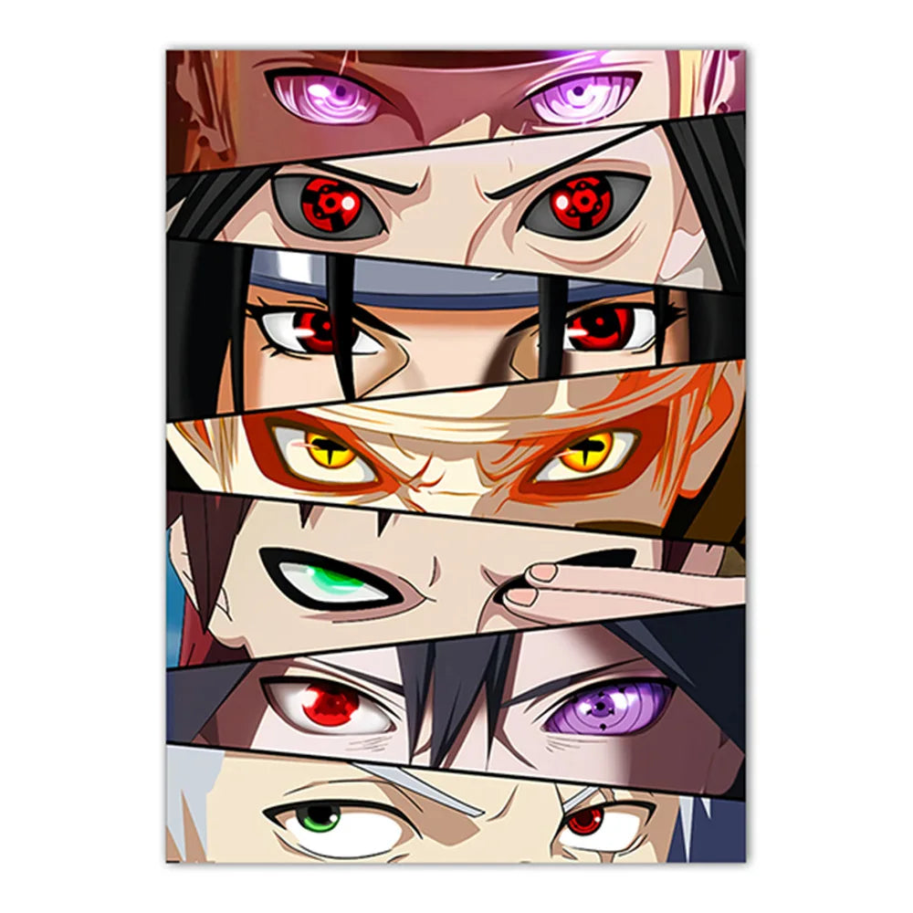 Naruto Poster Japanese Anime Naruto Sasuke HD Decorative Painting Frameless Canvas Painting Home Wall Decoration