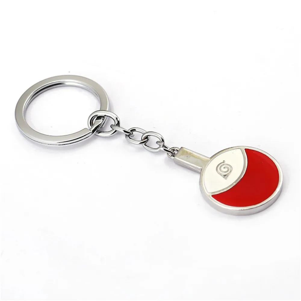 Anime Gaara Gourd Konoha Ninja Love Logo Sasuke Uchiha Keychain Key Ring Holder Action Figure Cosplay Toys