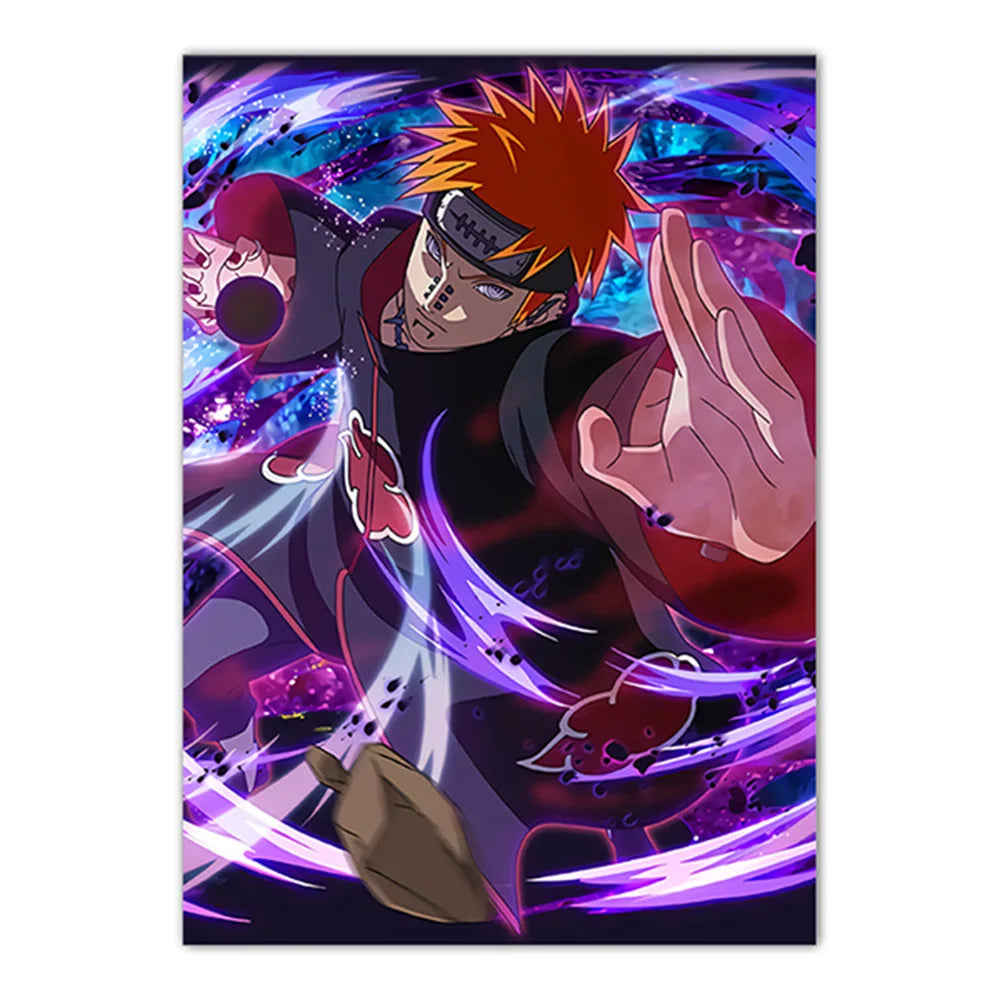 Naruto Poster Japanese Anime Naruto Sasuke HD Decorative Painting Frameless Canvas Painting Home Wall Decoration