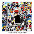 50 Pcs Naruto Shippūden Sasuke Naruto Kakashi Anime Cartoon Sticker DIY Graffiti Notebook Skateboard Waterproof Decor Toys Gift