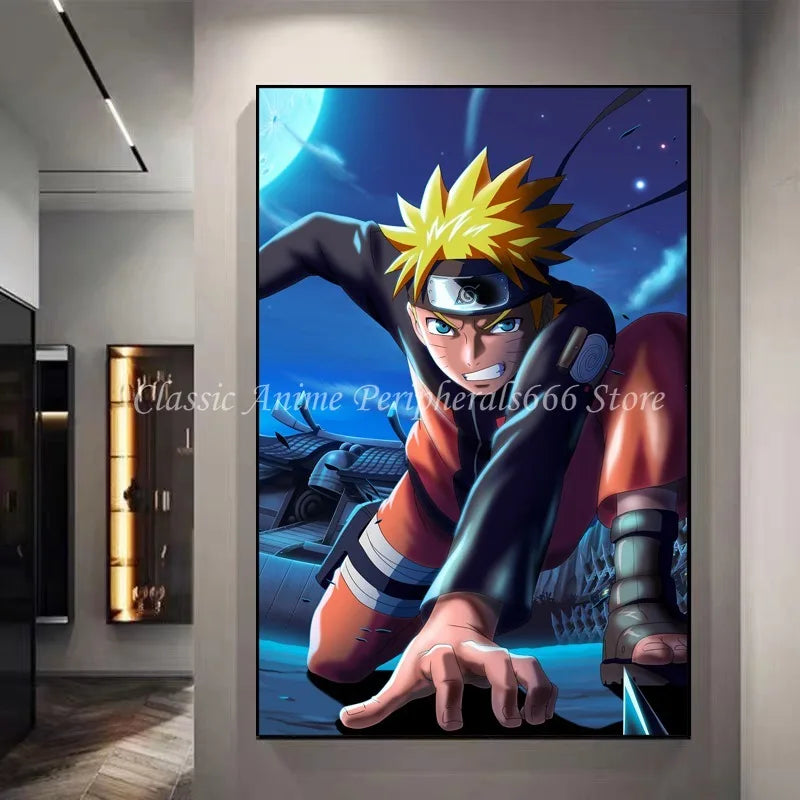Naruto Anime Decoration Painting Naruto Kakashi Uchiha Itachi Xiao Organizes Posters, Entrance Paintings, Murals