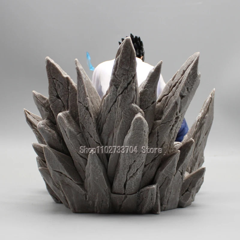 Naruto Uchiha Sasuke Figures Mantra Seal Sitting Uchiha Sasuke Action Figures 18cm PVC Anime Collection Model Toys Gifts