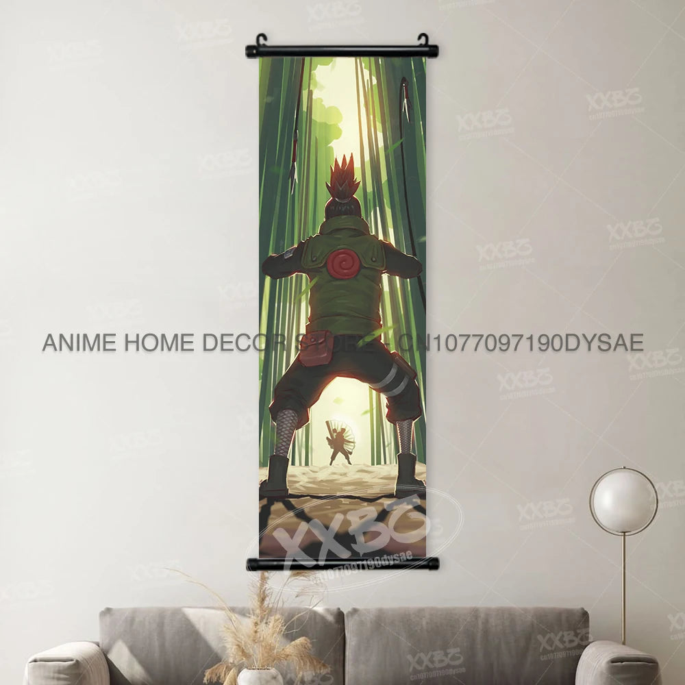 Naruto Posters Scroll Wall Decor Uchiha Itachi Home Pictures Haruno Sakura Anime Hanging Nara Shikamaru Art Paintings Orochimaru
