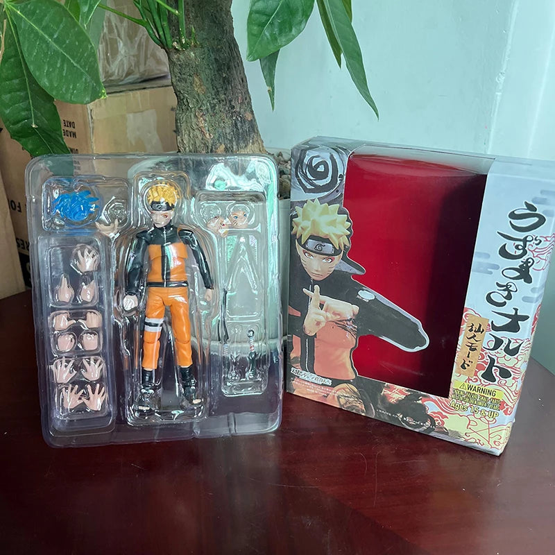 Anime Uzumaki Naruto Figure SHF Fairy Mode Cartoon NARUTO Shippuden 14cm Action Figure Model Joint Movable Toys Birthday Gifts